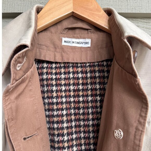 Rain Shedder Vintage Trench Coat w/ Wool Liner - Picture 3 of 13